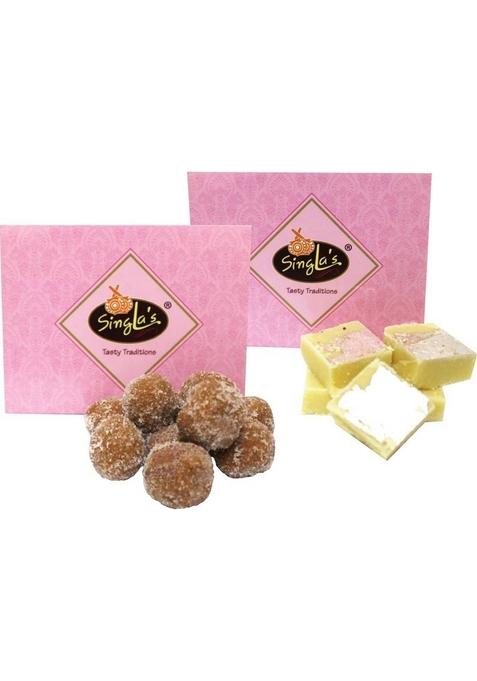 Singla'S Mathura Peda 200G Plain Burfi Combo Pack Of 2 Box&nbsp;&nbsp; X 200 G