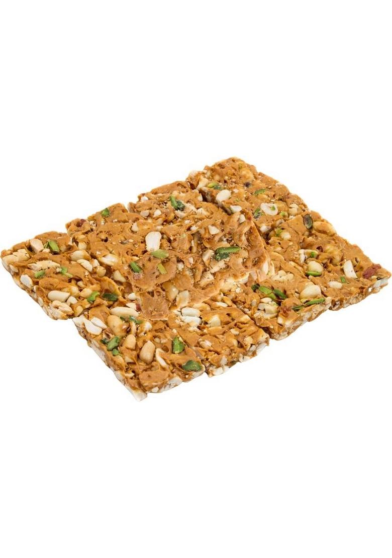 Sahu Gajak Bhandar Peanut Chikki 800G Mungfali Gazak | Chikkis Jaggery |Traditional Indian Sweets Box 800 G