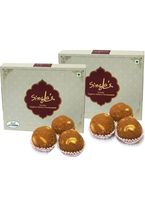 Singla'S Besan Dry Fruits Laddu 400G Pack Of 2 Box X 250 G