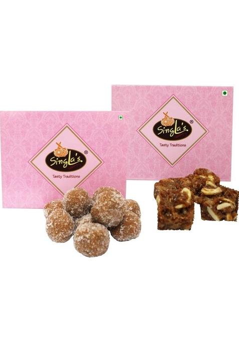 Singla'S Dodha Burfi 200G Mathura Peda Combo Pack Of 2 Box X 200 G