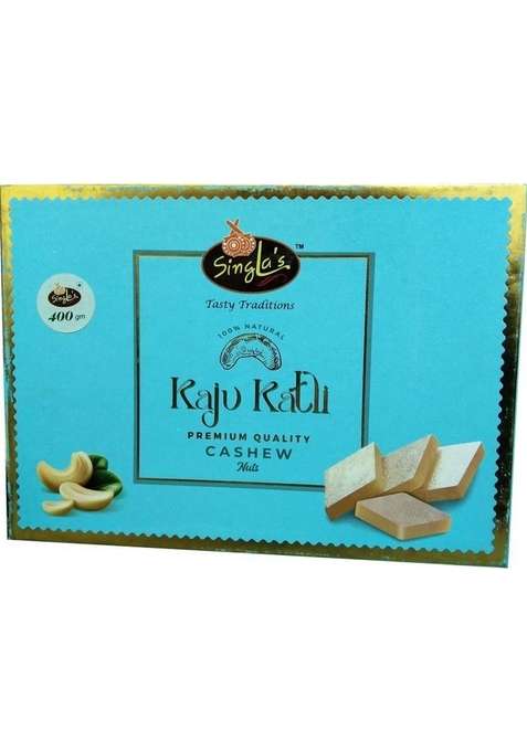 Singla'S Kaju Barfi 400Gms Box&nbsp;&nbsp; 400 G