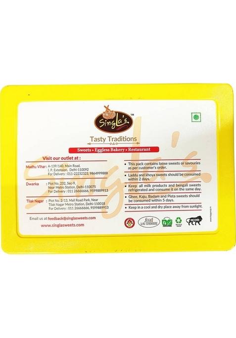 Singla'S Brown Peda Sweets Combo Pack Of 2 500Gms 1Kg Box X 0 5 Kg