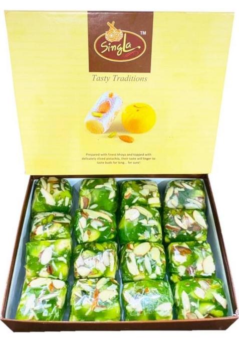 Singla Sweets Red Halwa 400G Green Combo Pack Of 2 400 800G Box X G