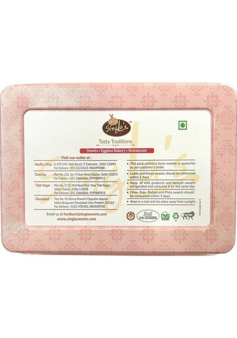 Singla'S Kaju Burfi 400G Indian Sweet Mithai Snacks Box 400 G