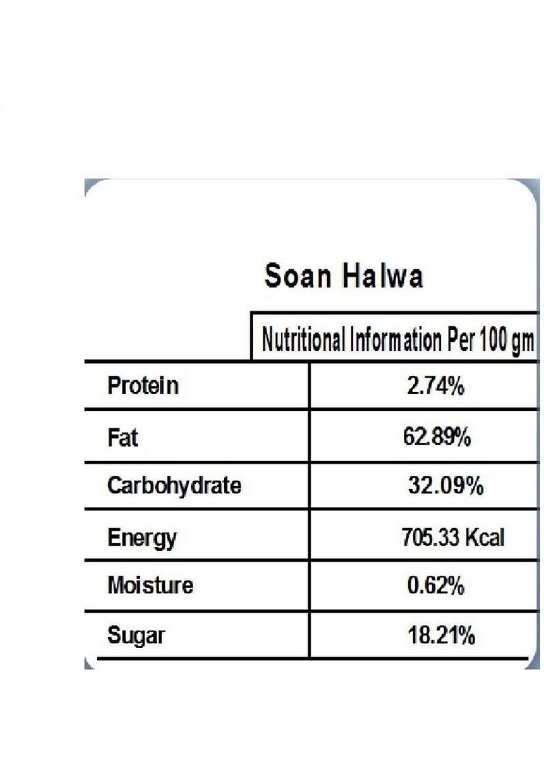 Singla Sweets Soan Halwa 500G Box 500 G