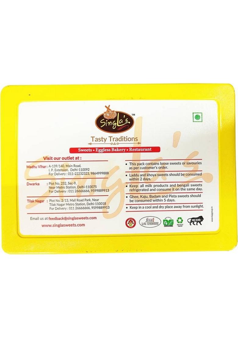 Singla Sweets Brown Peda Combo Pack Of 2 500 1Kg Box X 0 5 Kg