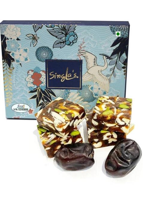 Singla'S Khajur Pak Barfi Sweets 400Grm Delicious Sweet Box&nbsp;&nbsp; 400 G