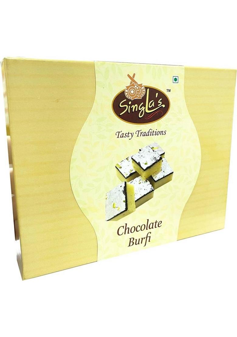 Singla'S Chocolate Barfi 400G Festival Gift Box Combo Pack Of 2 800G Box X 400 G