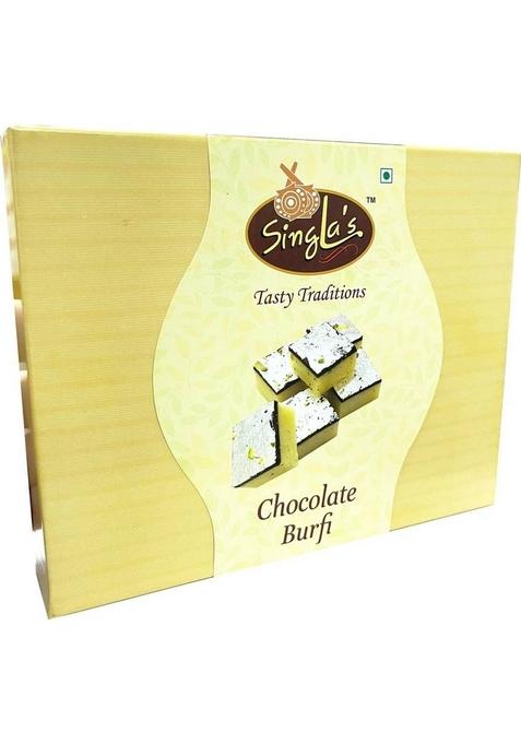 Singla'S Chocolate Barfi 400G Festival Gift Box Combo Pack Of 2 800G Box X 400 G