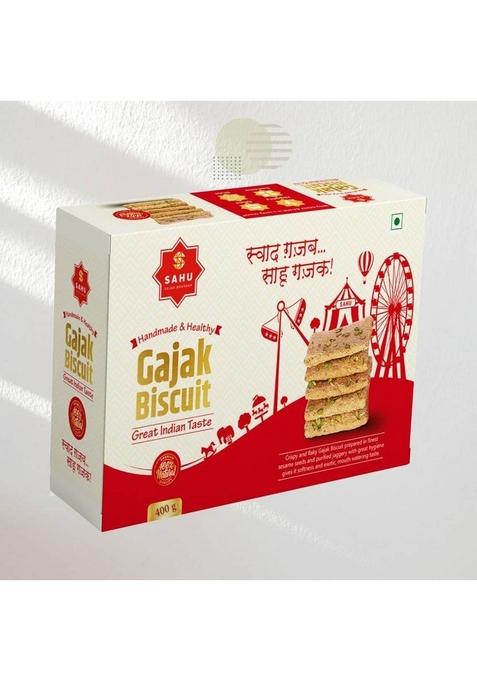 Sahu Gajak Bhandar Pista Gajjak 400G | Gachak Gazak Gazzak Tilkut Chikki Box 10 X 40 G