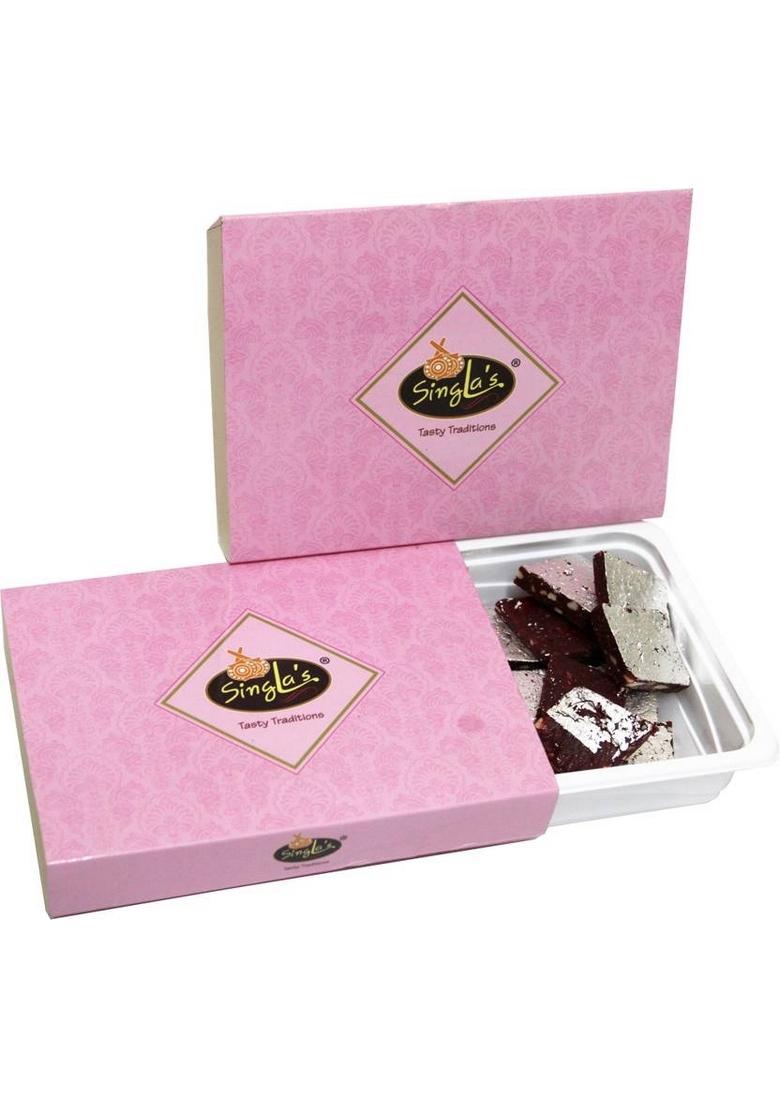 Singla Sweets Anjeer Burfi 500G Indian Barfi Mithai Sweet Box 500 G