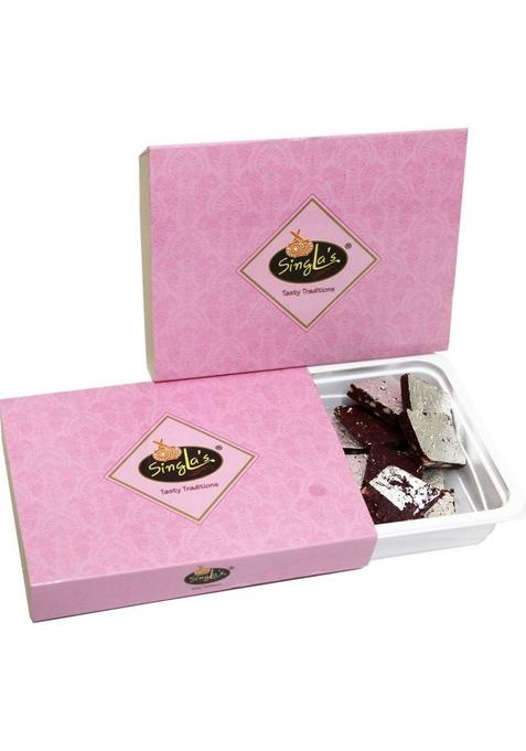 Singla Sweets Anjeer Burfi 500G Indian Barfi Mithai Sweet Box 500 G