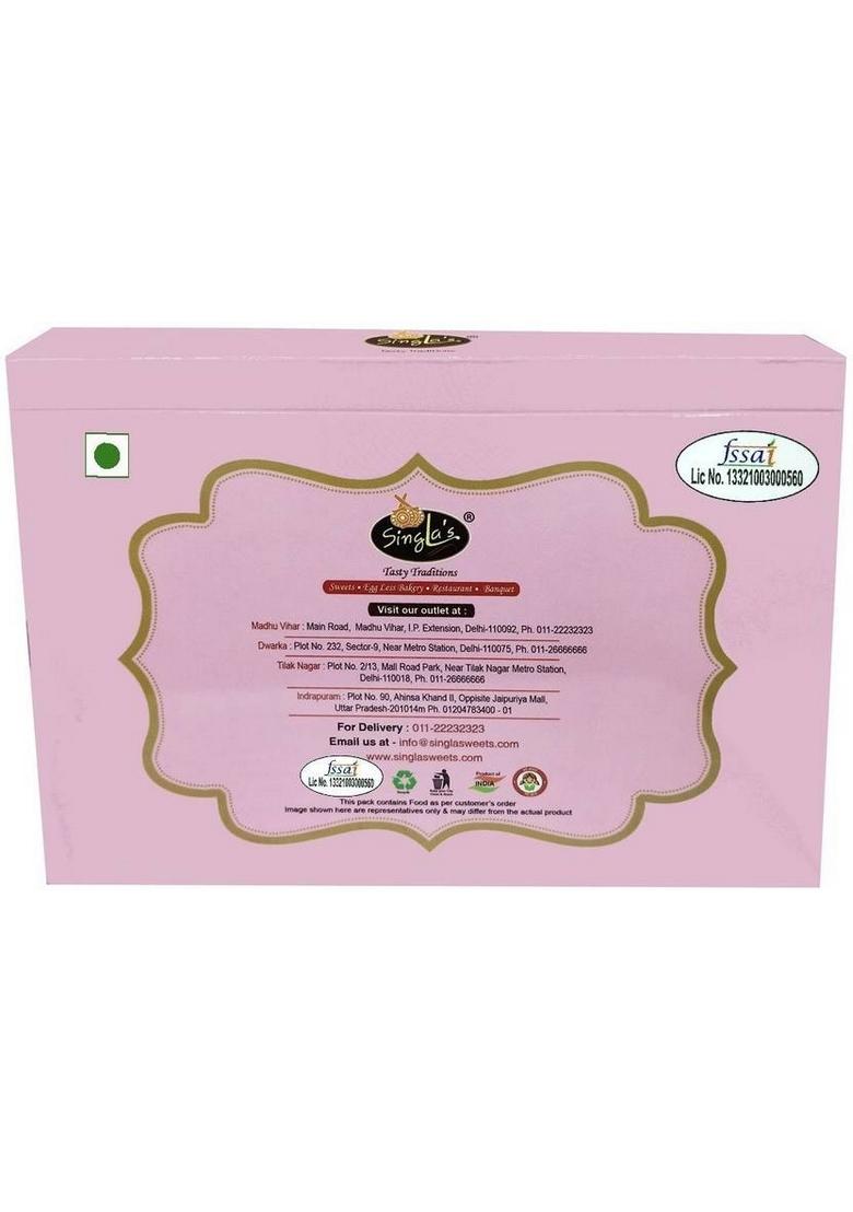 Singla'S Milk Cake 500G Delicious Mithai Burfi Vacuum Pack 500 G
