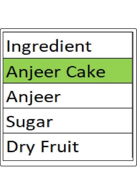 Singla Sweets Anjeer Cake 200G Barfi Indian Box 200 G