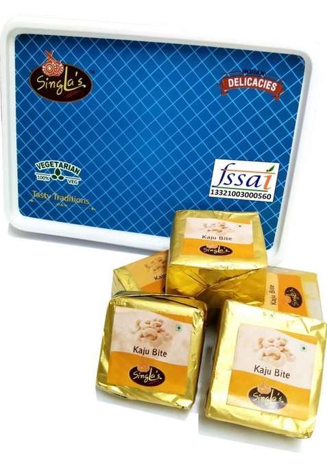 Singla Sweets Kaju Bite 200G Burfi Sweet Box&nbsp;&nbsp; 200 G