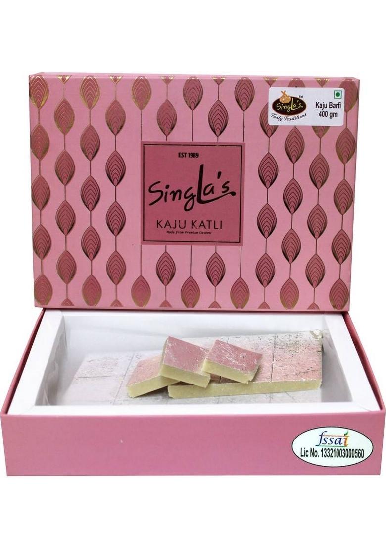 Singla'S Kaju Katli 400G Indian | Mithai Sweets Box 400 G