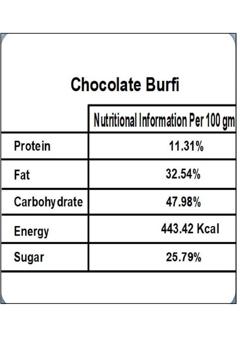 Singla Sweets Chocolate Barfi 400G Sweet Combo Pack Of 2 400 800G Box X G