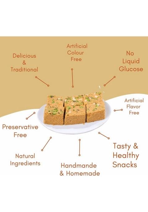 Sahu Gajak Bhandar Til Barfi Traditional Indian Sweets Gajjak 300G | Sesame Mithai| Gazzak Box 300 G