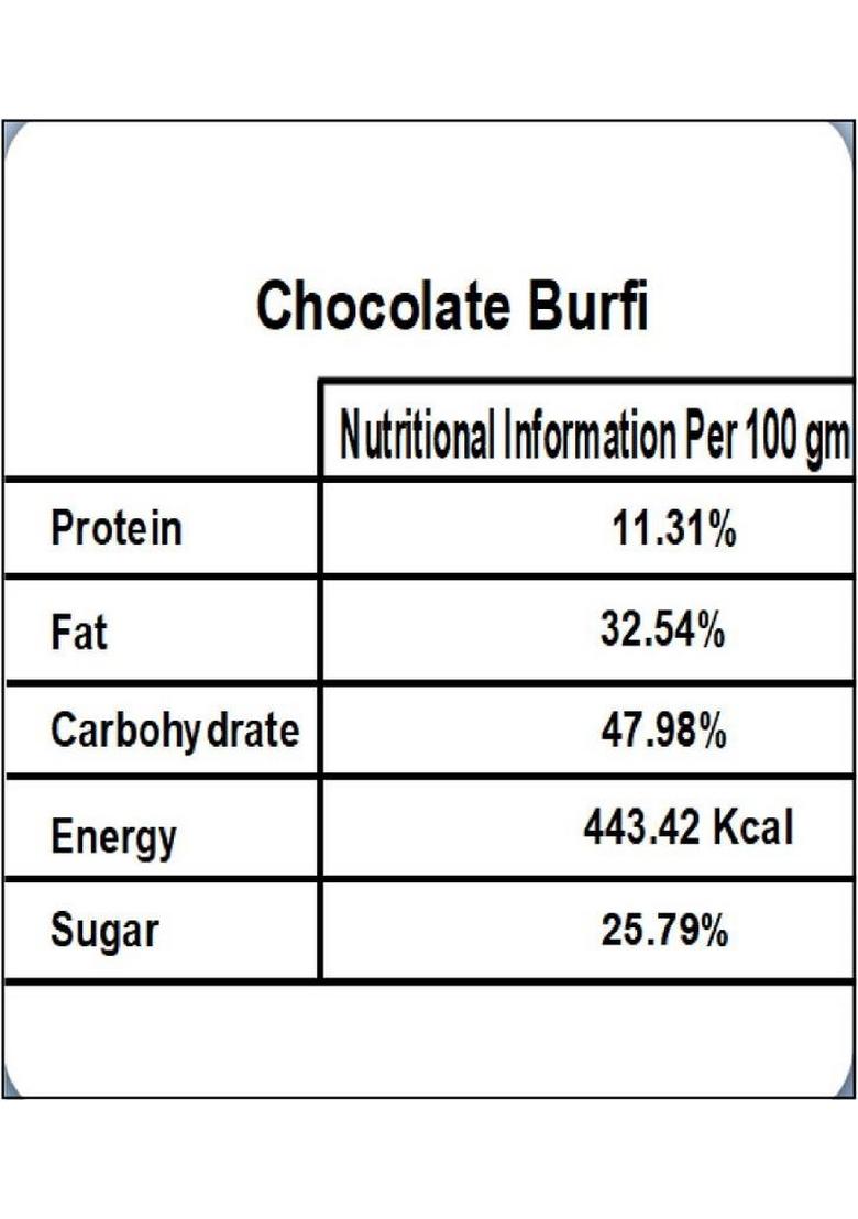 Singla'S Chocolate Barfi Sweets 400Gms Delicious Tasty 400G Box 400 G