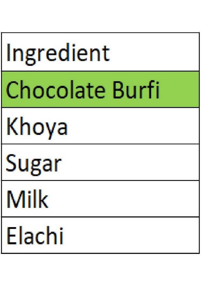 Singla'S Chocolate Barfi Sweets 400Gms Delicious Tasty 400G Box 400 G