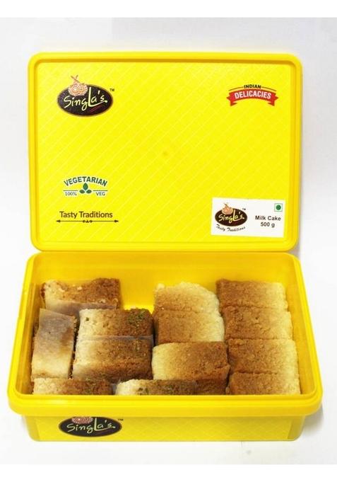 Singla Sweets Milk Cake 500G Delicious Barfi Box 500 G