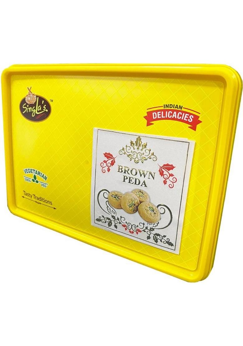 Singla Sweets Brown Peda Barfi Very Delicious Sweet 500G Box 500 G