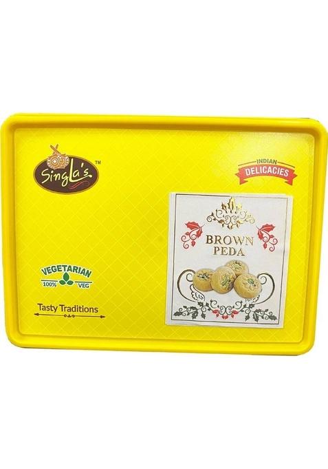 Singla Sweets Brown Peda Barfi Very Delicious Sweet 500G Box 500 G