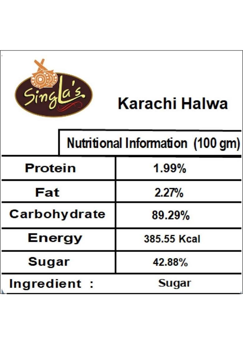 Singla'S Singla Karachi Halwa 500G Box 500 G