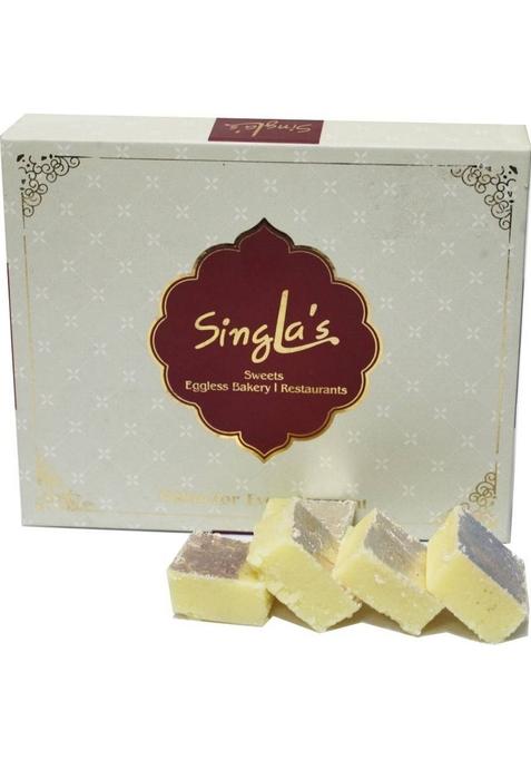Singla'S Plain Barfee 500G Indian Mithai Sweet Box&nbsp;&nbsp; 500 G