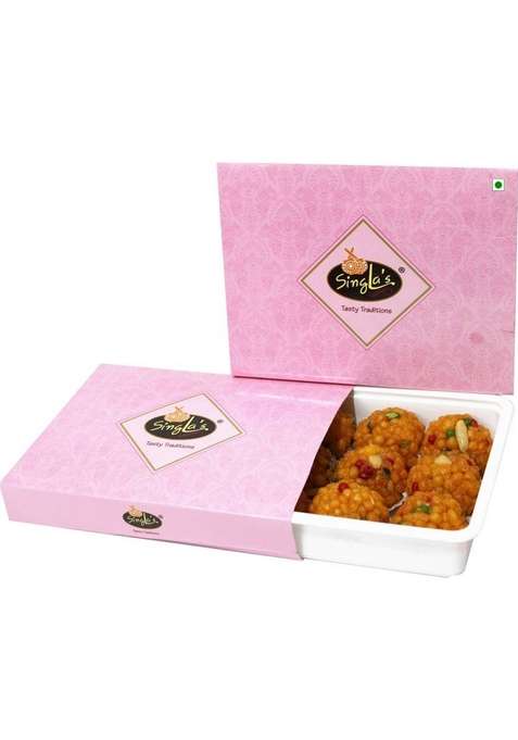 Singla'S Jodhpuri Laddu 500G Delicious Mithai Sweets Box&nbsp;&nbsp; 500 G