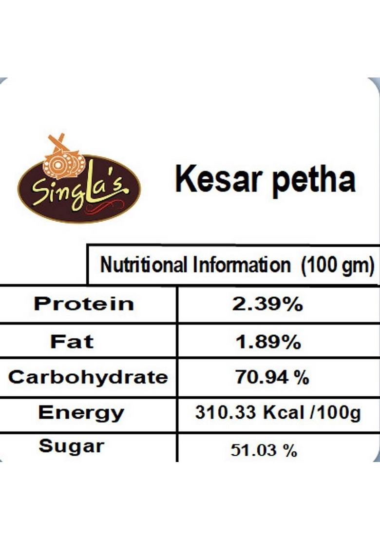 Singla'S Kesar Petha 500G Box 500 G