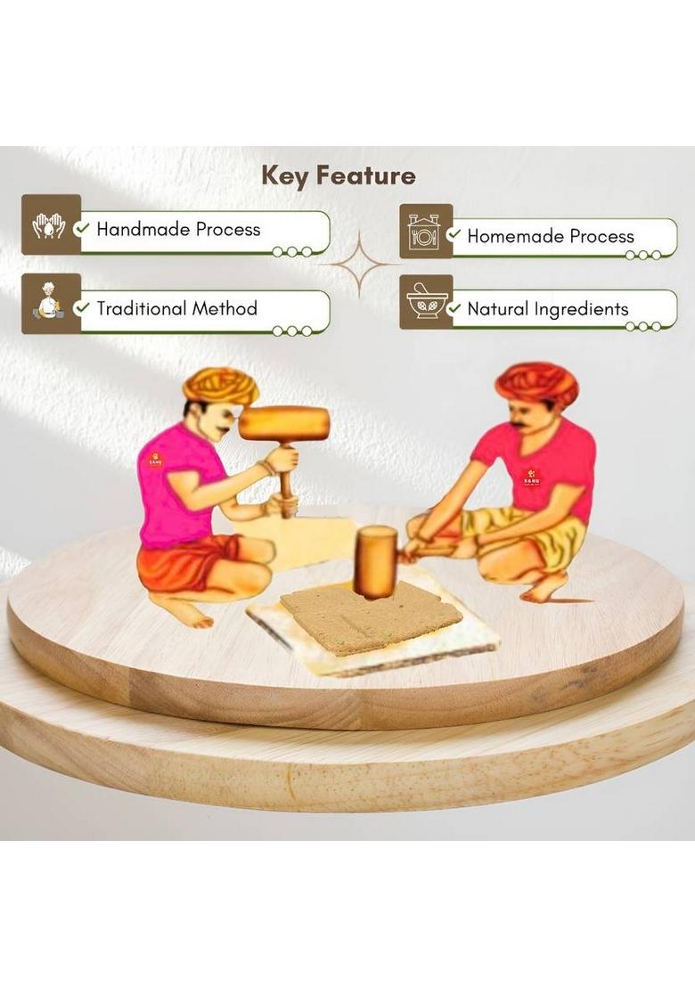 Sahu Gajak Bhandar Peanut Chikki 350 Gm Kadalai Mittai | Groundnut Gud Gazak Box G