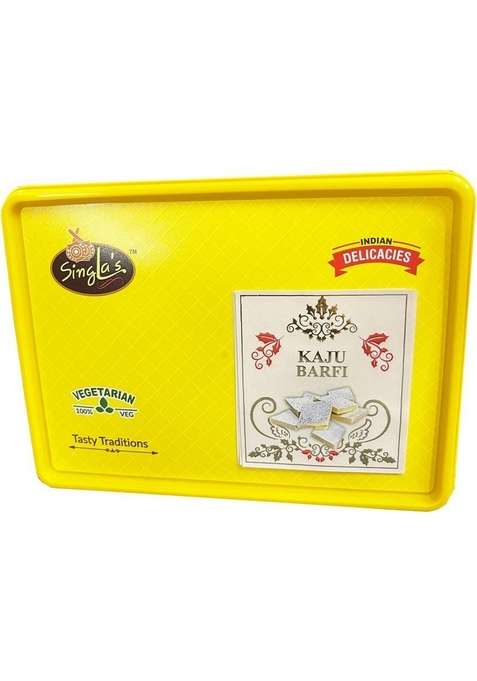 Singla Sweets Kaju Katli 500G Burfi Very Delicious Box Box&nbsp;&nbsp; 500 G