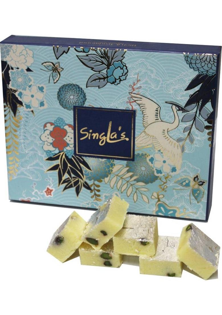 Singla'S Pista Khoya Barfi 400G Indian Mithai Sweet Box 400 G