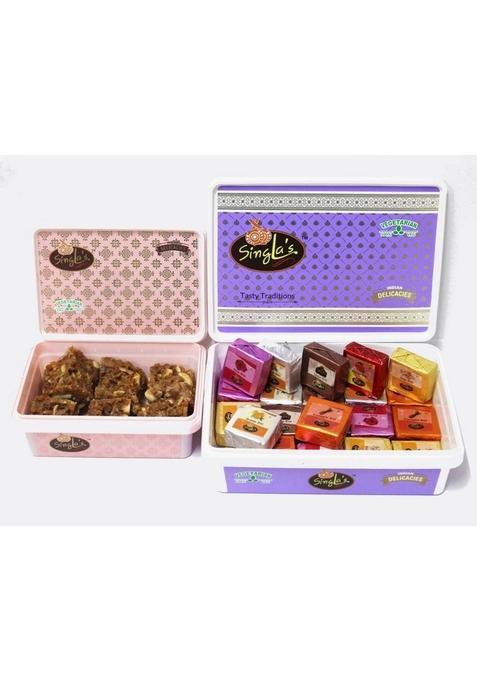 Singla'S Dodha Burfi 200G And Mix Bite 400G Combo Pack Of 2 Box&nbsp;&nbsp; 600 G