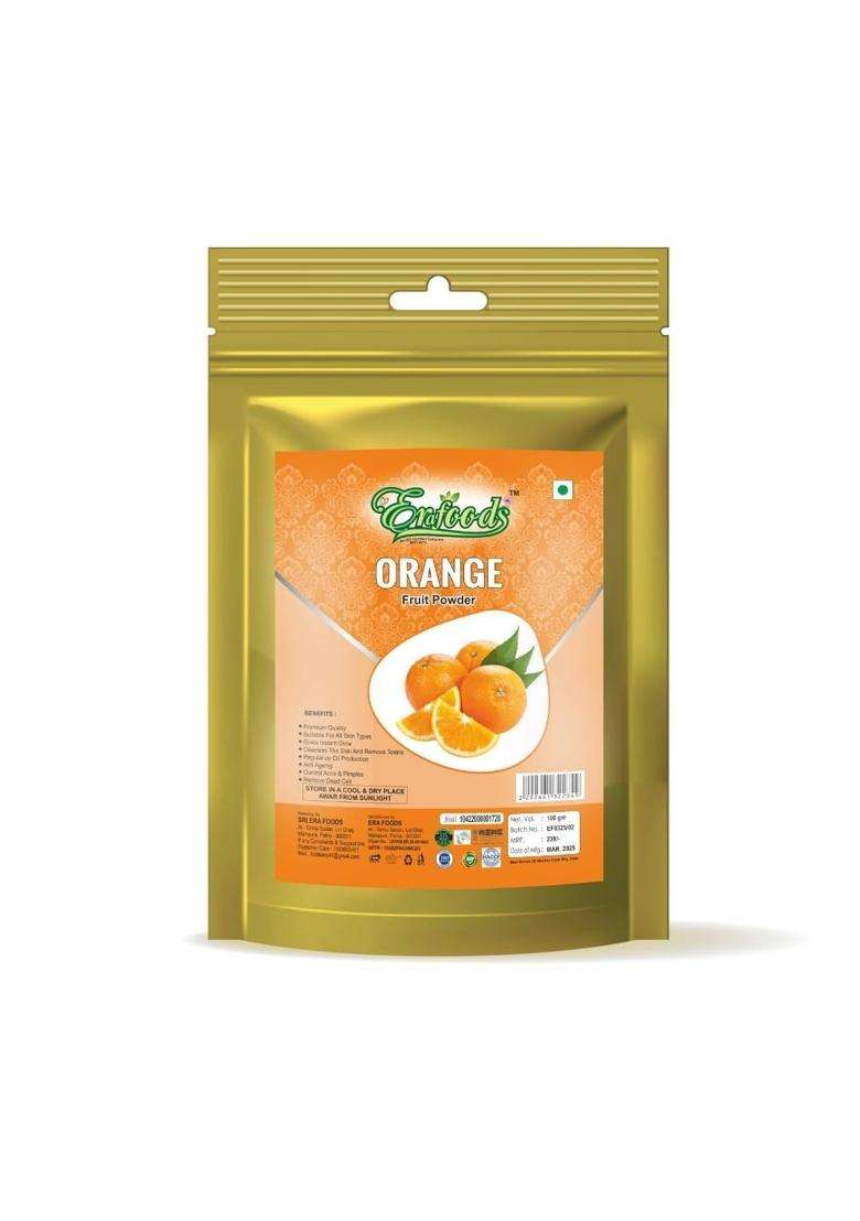 Erafoods Orange Fruit Powder | Natural Vitamin C Rich Superfood For Smoothies Juices Baking Diy Skincare 100 Pure No Additives 200G - Indya