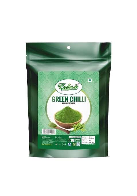 Erafoods Green Chili Powder | 100 Natural Organic No Preservatives Dehydrated For Cooking Seasoning 100G