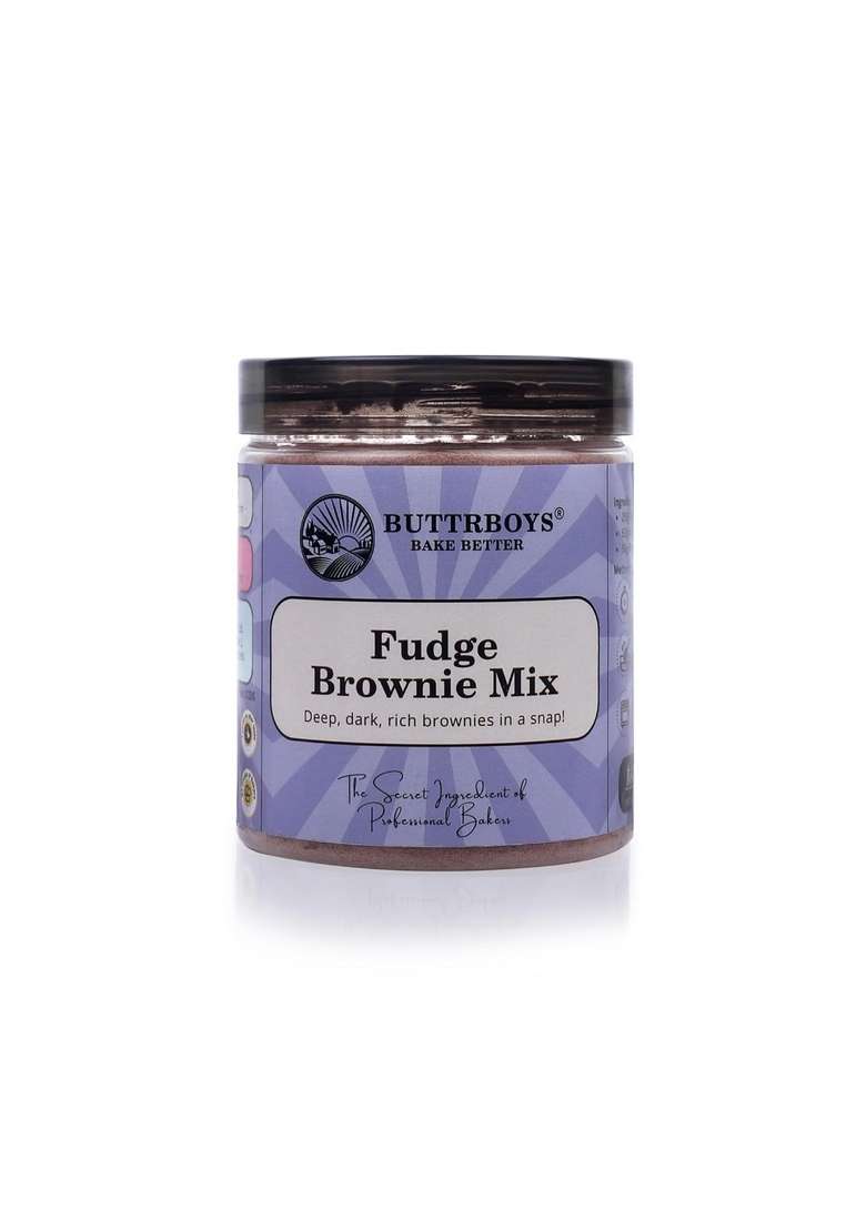 Buttrboys Fat Free Fudge Brownie Mix Powder For Cooking Food Baking 250 Grams - Indya