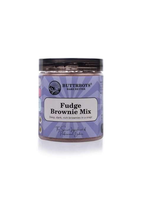 Buttrboys Fat Free Fudge Brownie Mix Powder For Cooking Food Baking 250 Grams