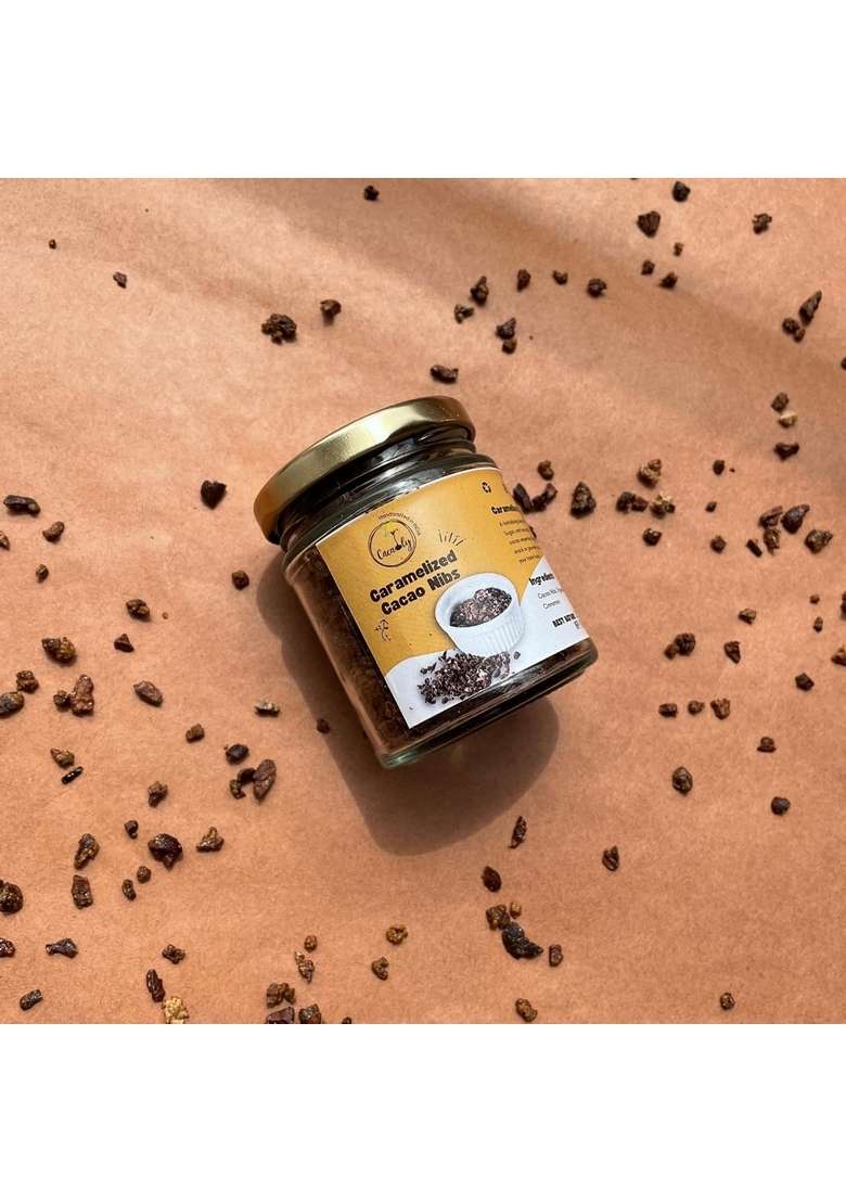 Cacaoly Cinnamon Caramelized Cacao Nibs – Crunchy Sweet And Aromatic Superfood Treat - Indya