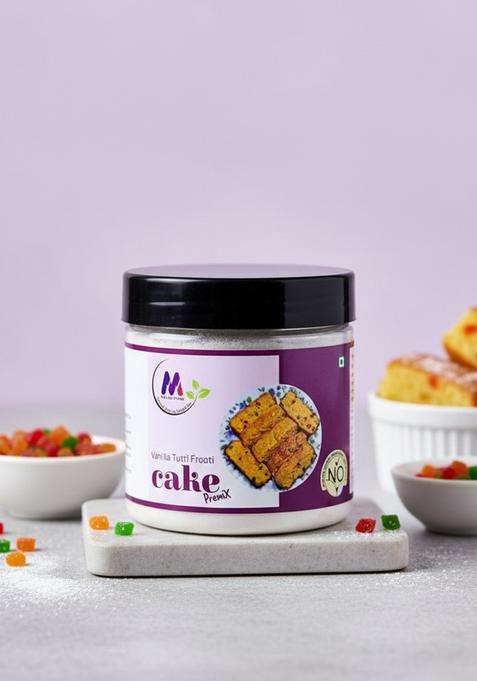 Maa Ka Pyaar Vanilla Tutti Frooti Cake Premix With 50 Whole Wheat Flour Without Preservatives Pack Of 900G 900 G