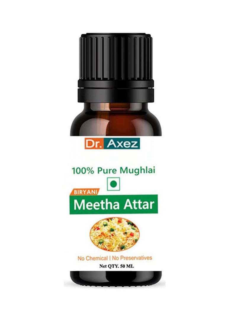 Dr Axez Royal Moghlai Meetha Attar Yummy Drops For Biryani Mughlai Dishes Rice Dessert Especially In Pulao Mutton Chicken Chops Qorma Kushka Stew Kebab 50 Ml - Indya