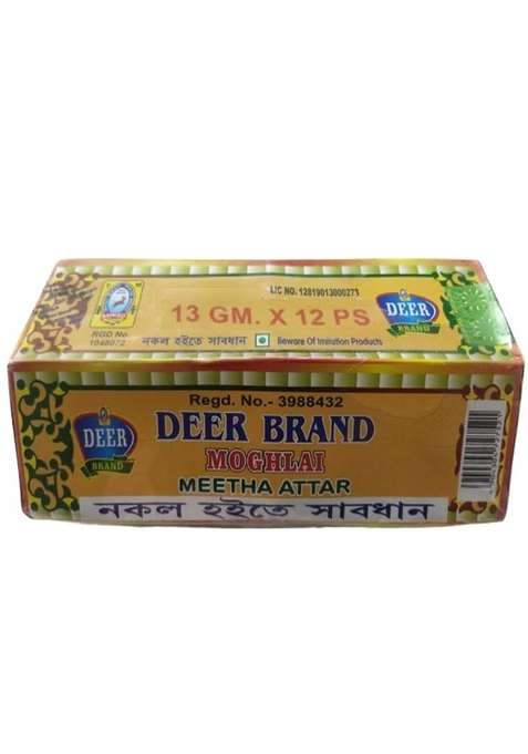 Deer Brand Mughlai Meetha Attar 13Grams Pack Of 12 For Biryani Mitha Essence Biriyani Used In Sweet Rices Dishes