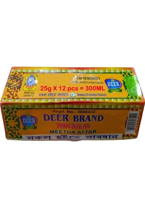 Deer Brand Mughlai Meetha Attar 25Gms Pack Of 12 Mitha Essence Biriyani Used In Sweet Rices Dishes