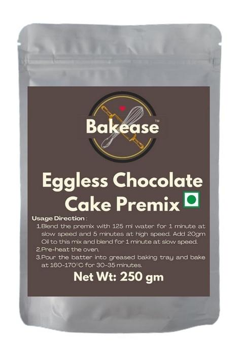 Vintop Bakease Eggless Cake Premix Range | 250 Gm Chocolate