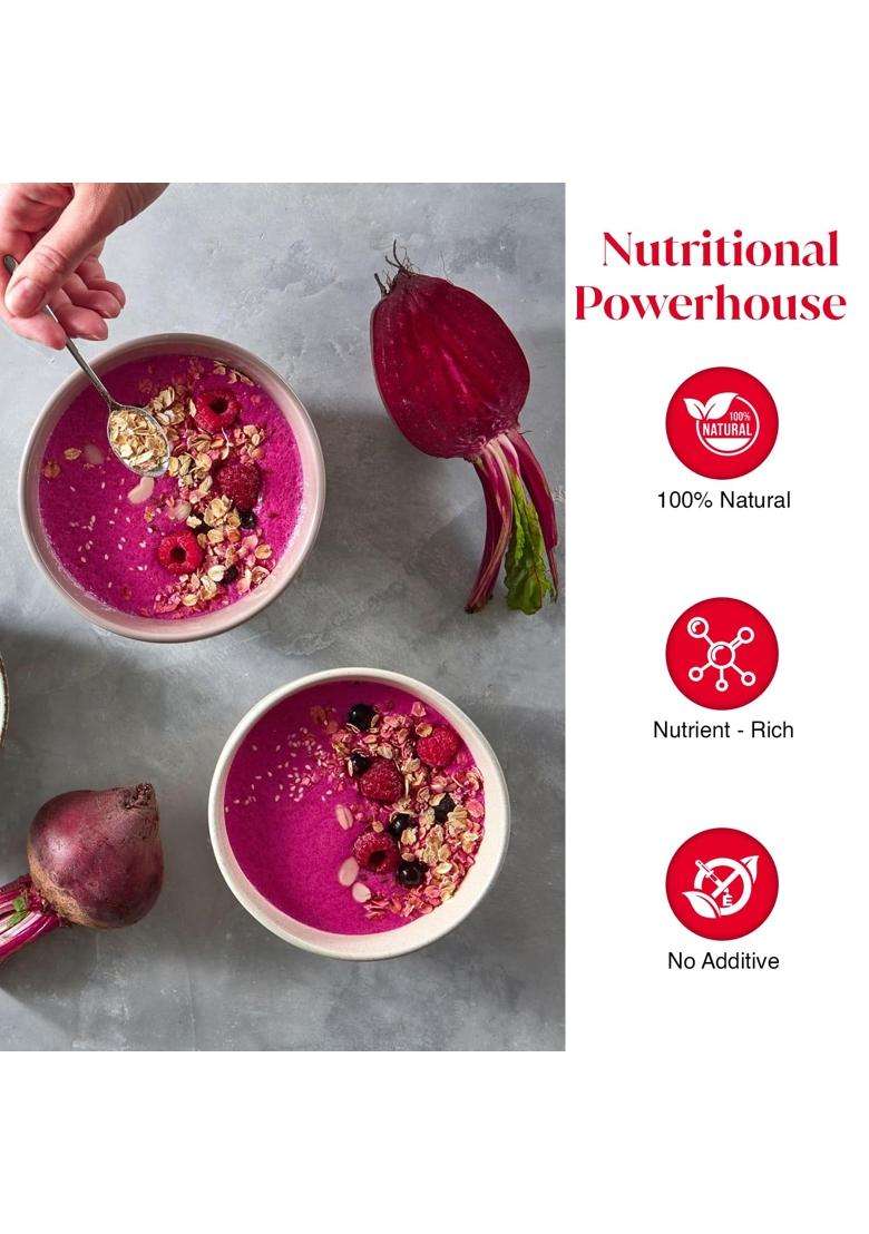 The Millmen 100 Natural Fresh Beetroot Powder Chukandar Pure Premium For Cooking No Additives Or Preservatives Gmo 200 Gm - Indya