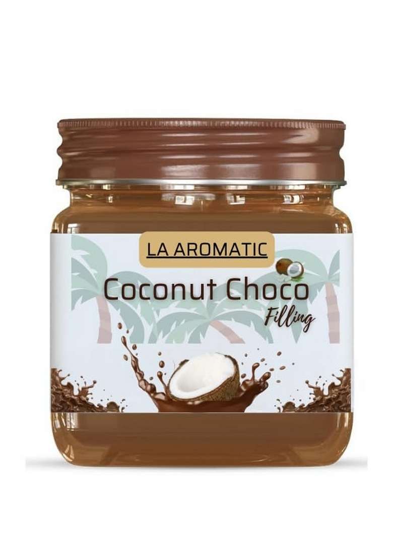 La Aromatic 5 Flavours Chocolate Filling Combo Pack 200Gm Each Dark White Milk Hazelnut And Coconut - Indya