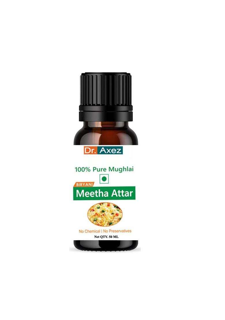 Dr Axez Royal Moghlai Meetha Attar Yummy Drops For Biryani Mughlai Dishes Rice Dessert Especially In Pulao Mutton Chicken Chops Qorma Kushka Stew Kebab 50 Ml - Indya
