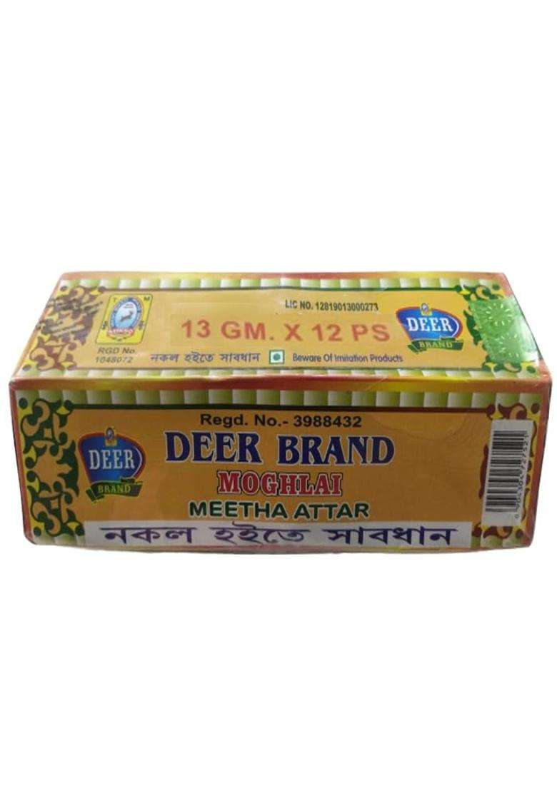 Deer Brand Mughlai Meetha Attar 13Grams Pack Of 12 For Biryani Mitha Essence Biriyani Used In Sweet Rices Dishes - Indya