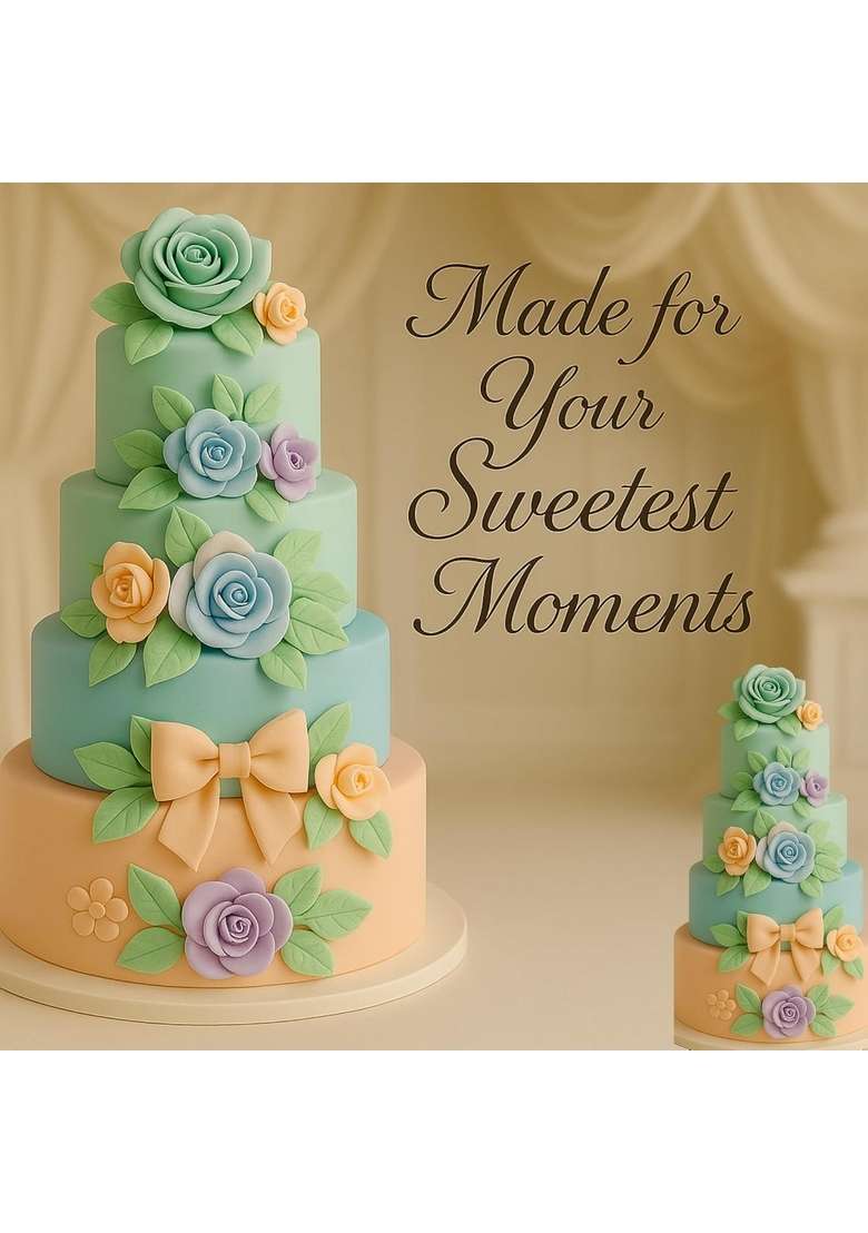 Confect Sugar Paste Multipack 9 | Pastel Edible Pea Green Baby Blue Purple And Peach Fondant For Cake Decoration Chefs Choice Decorating Vegan Gluten Free 300 Gms - Indya